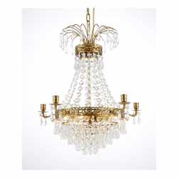 EMPIRE CLASSIC 5-arm Liten Borstad-mässing EMPIRE CLASSIC 5-arm Liten Borstad-mässing