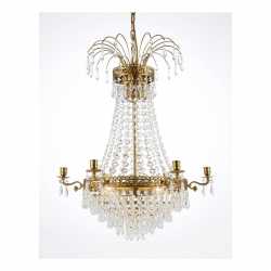 EMPIRE CLASSIC 6-arm Mellan Borstad-mässing EMPIRE CLASSIC 6-arm Mellan Borstad-mässing