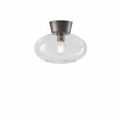 BULLO PLAFOND IP21 OXIDGRÅ/KLAR GLAS BULLO PLAFOND IP21 OXIDGRÅ/KLAR GLAS