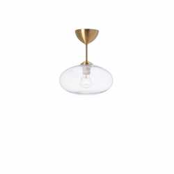 BULLO PLAFOND IP21 MÄSSING/KLAR GLAS BULLO PLAFOND IP21 MÄSSING/KLAR GLAS