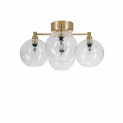 GLORIA PLAFOND D460 IP21 MÄSSING/KLAR GLAS GLORIA PLAFOND D460 IP21 MÄSSING/KLAR GLAS
