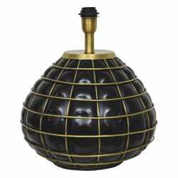 Gloria Lampfot Svart Glas/Mässing Gloria Lampfot Svart Glas/Mässing