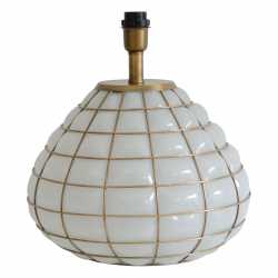 Gloria Lampfot Vit Glas/Mässing Gloria Lampfot Vit Glas/Mässing