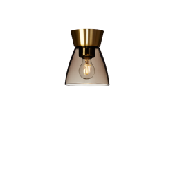 BIZZO PLAFOND IP21 MÄSSING/RÖK GLAS BIZZO PLAFOND IP21 MÄSSING/RÖK GLAS