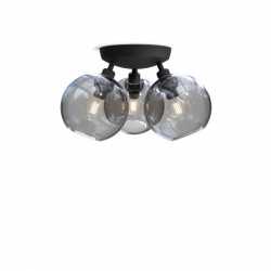 GLORIA PLAFOND D330 IP21 SVARTSTRUKTUR/RÖK GLAS GLORIA PLAFOND D330 IP21 SVARTSTRUKTUR/RÖK GLAS