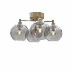 GLORIA PLAFOND D460 IP21 MÄSSING/RÖK GLAS GLORIA PLAFOND D460 IP21 MÄSSING/RÖK GLAS