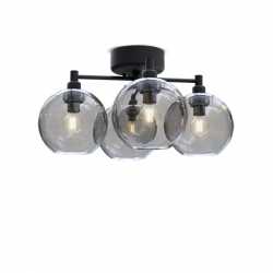 GLORIA PLAFOND D460 IP21 SVARTSTRUKTUR/RÖK GLAS GLORIA PLAFOND D460 IP21 SVARTSTRUKTUR/RÖK GLAS