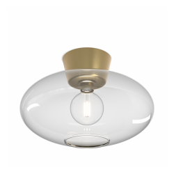 BULLO XL PLAFOND IP21 MÄSSING/KLAR GLAS BULLO XL PLAFOND IP21 MÄSSING/KLAR GLAS