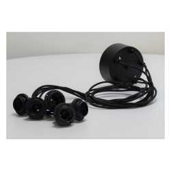 Bistro Multi E27 5st Svart tygkabel Bistro Multi E27 5st Svart tygkabel