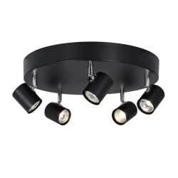 ALPHA PLAFOND 5-SPOT SVART ALPHA PLAFOND 5-SPOT SVART