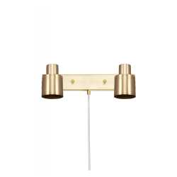 CLARK 2 VÄGG BORSTAD MÄSSING CLARK 2 VÄGG BORSTAD MÄSSING