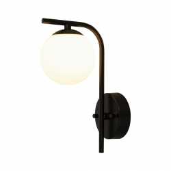 NICOSIA Badrum IP44 Svart/Opalvit NICOSIA Badrum IP44 Svart/Opalvit