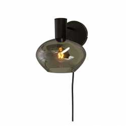 BELL Vägglampa Svart/Rökgrå BELL Vägglampa Svart/Rökgrå