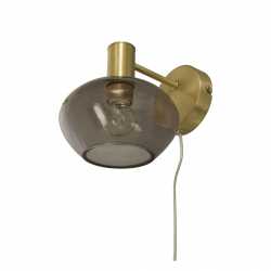 BELL Vägglampa Matt Mässing/Rök BELL Vägglampa Matt Mässing/Rök