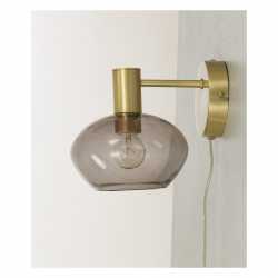 BELL Vägglampa Matt Mässing/Rök BELL Vägglampa Matt Mässing/Rök