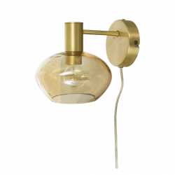 BELL Vägglampa Matt Mässing/Amber BELL Vägglampa Matt Mässing/Amber