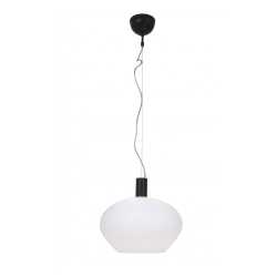 BELL Taklampa 35cm Svart/Opalvit BELL Taklampa 35cm Svart/Opalvit