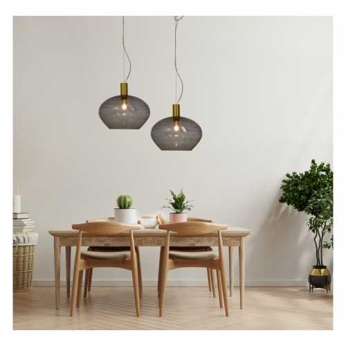 BELL Taklampa 35cm Matt Mässing/Rök BELL Taklampa 35cm Matt Mässing/Rök