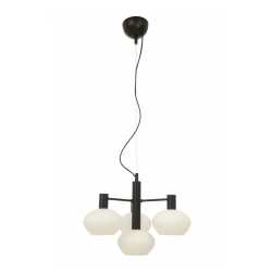 BELL Taklampa 4 Svart/Opalvit BELL Taklampa 4 Svart/Opalvit
