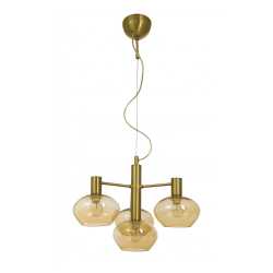 BELL Taklampa 4 Matt Mässing/Amber BELL Taklampa 4 Matt Mässing/Amber