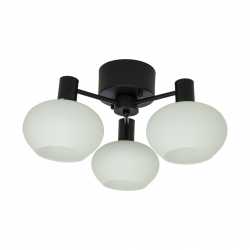 BELL Plafond 3 Svart/Opalvit BELL Plafond 3 Svart/Opalvit