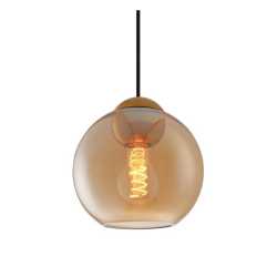 Bubbles Pendel Ø18 Amber/Antik mässing Bubbles Pendel Ø18 Amber/Antik mässing