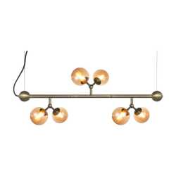 Atom Taklampa Ø31 Antik mässing/Amber Atom Taklampa Ø31 Antik mässing/Amber