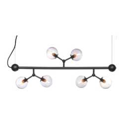 Atom Taklampa Ø31 Svart/Rök glas Atom Taklampa Ø31 Svart/Rök glas