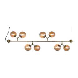 Atom Taklampa Ø37 Antik mässing/Amber Atom Taklampa Ø37 Antik mässing/Amber