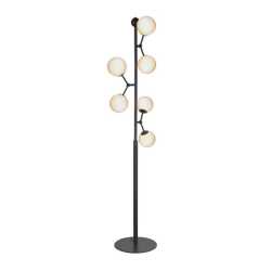 Atom Golvlampa Ø37 Svart/Opal glas Atom Golvlampa Ø37 Svart/Opal glas