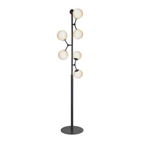 Atom Golvlampa Ø37 Svart/Opal glas Atom Golvlampa Ø37 Svart/Opal glas