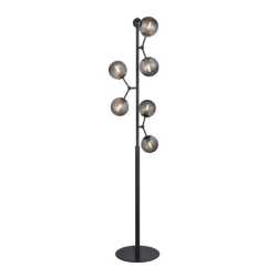 Atom Golvlampa Ø37 Svart/Rök glas Atom Golvlampa Ø37 Svart/Rök glas