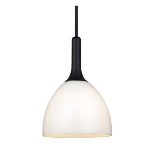 Bellevue Pendel Ø14 Svart trä/Opal glas Bellevue Pendel Ø14 Svart trä/Opal glas