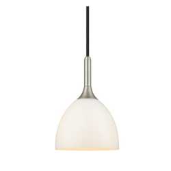 Bellevue Pendel Ø14 Matt stål/Opal glas Bellevue Pendel Ø14 Matt stål/Opal glas