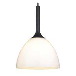 Bellevue Pendel Ø24 Svart trä/Opal glas Bellevue Pendel Ø24 Svart trä/Opal glas