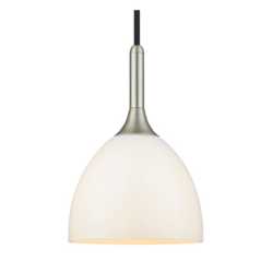 Bellevue Pendel Ø24 Matt stål/Opal glas Bellevue Pendel Ø24 Matt stål/Opal glas