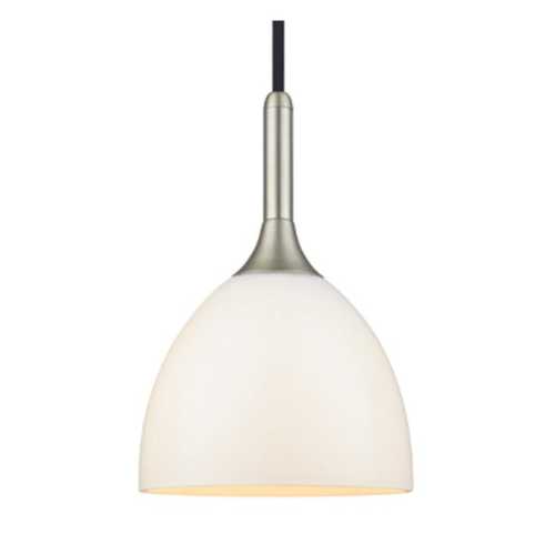 Bellevue Pendel Ø24 Matt stål/Opal glas Bellevue Pendel Ø24 Matt stål/Opal glas
