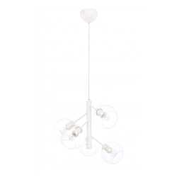 ATOM Taklampa 5-arm Vit/Klar ATOM Taklampa 5-arm Vit/Klar