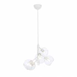 ATOM Taklampa 5-arm Vit/Klar ATOM Taklampa 5-arm Vit/Klar