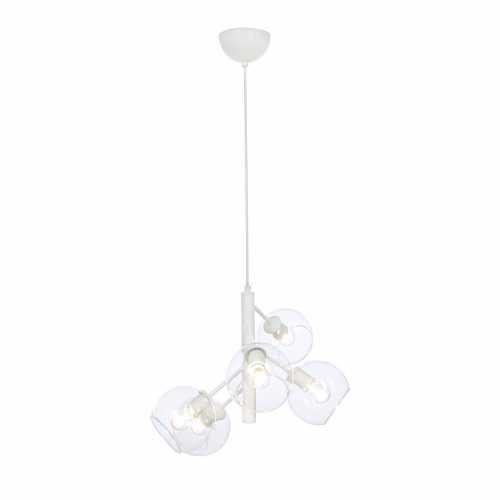 ATOM Taklampa 5-arm Vit/Klar ATOM Taklampa 5-arm Vit/Klar
