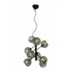 ATOM Taklampa 9-arm Svart/Rök ATOM Taklampa 9-arm Svart/Rök