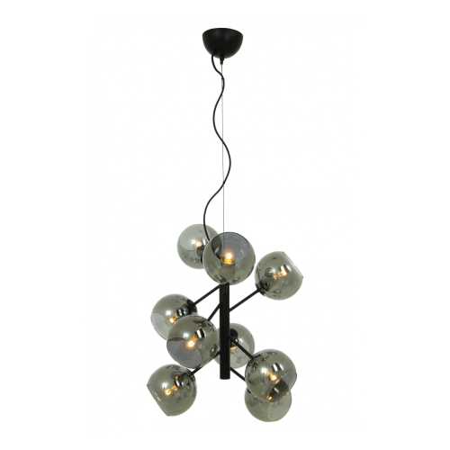 ATOM Taklampa 9-arm Svart/Rök ATOM Taklampa 9-arm Svart/Rök