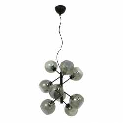 ATOM Taklampa 9-arm Svart/Rök ATOM Taklampa 9-arm Svart/Rök