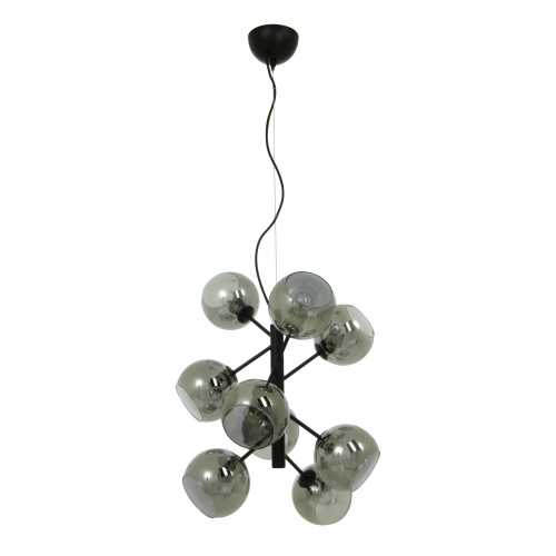 ATOM Taklampa 9-arm Svart/Rök ATOM Taklampa 9-arm Svart/Rök