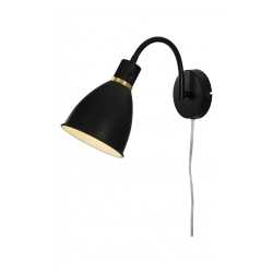 IDRE Vägglampa Svart/Matt mässing IDRE Vägglampa Svart/Matt mässing