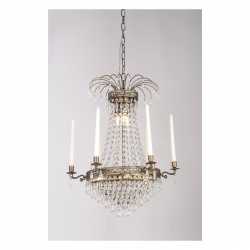 EMPIRE CLASSIC 6-arm Mellan Antikmässing EMPIRE CLASSIC 6-arm Mellan Antikmässing