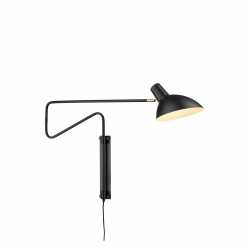 Metropole Deluxe Medium Vägglampa Svart Metropole Deluxe Medium Vägglampa Svart