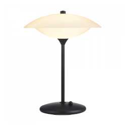 Baroni Bordslampa Ø30 Svart/Opal glas Baroni Bordslampa Ø30 Svart/Opal glas