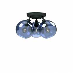 GLORIA PLAFOND D330 IP21 SVARTSTRUKTUR/BLÅTT GLAS GLORIA PLAFOND D330 IP21 SVARTSTRUKTUR/BLÅTT GLAS